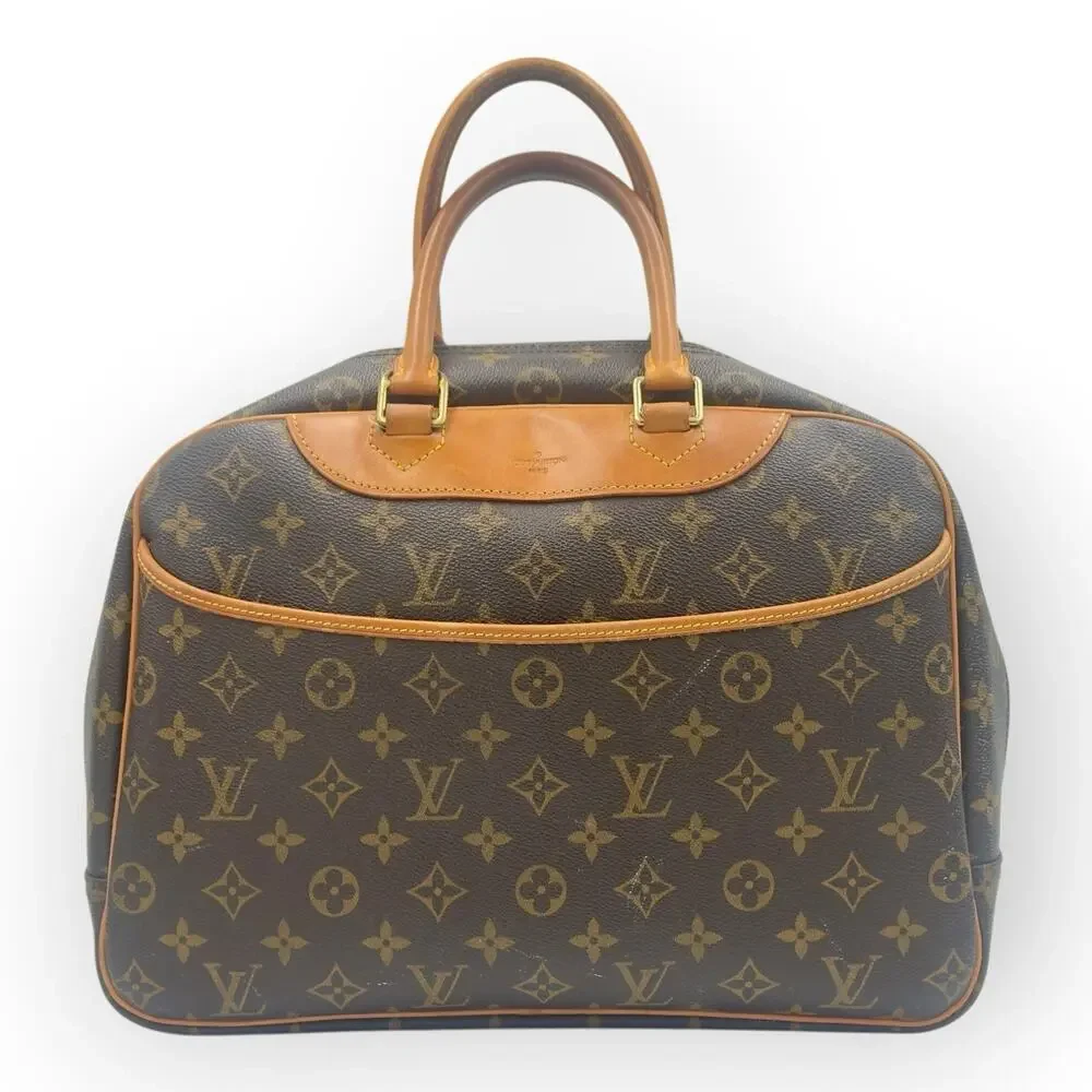 Monogram Deauville Handbag Boston Bag LV Satchel Made in France